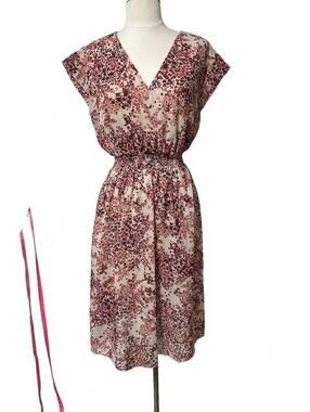Kate and Lily Floral Print Midi Dress Size 8 b31